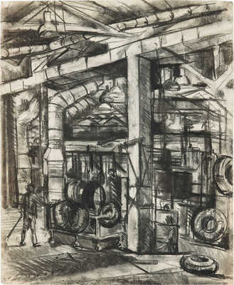 Трошин Николай Степанович. Лот из семи иллюстраций на производственную тему 